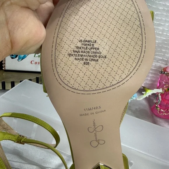 (Z) Jessica Simpson,Qamille Women Strappy Stiletto Heel Dress Sandals,Sz 11/42.5 - Picture 10 of 15